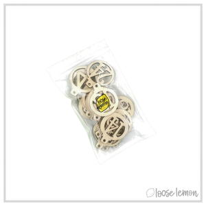 Wooden Advent Numbers x 24