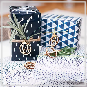 Wooden Advent Numbers x 24