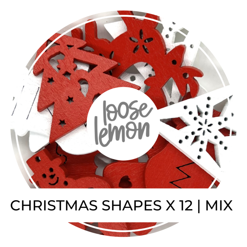 Christmas Shapes x 12 | Mixed