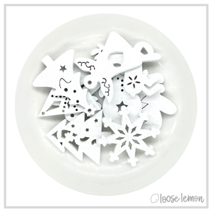 Christmas Shapes x 9 | White