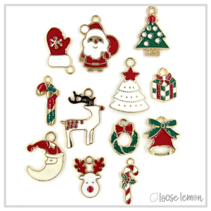 Christmas Enamel Mix x 12