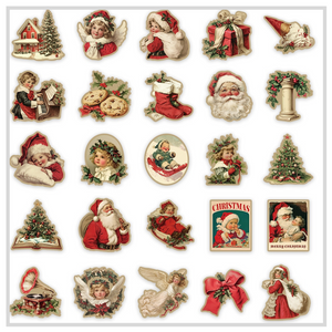 50 Sticker Set | Victorian Christmas