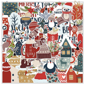 50 Sticker Set | Modern Christmas