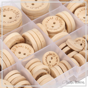 CLEARANCE: Box of Handmade With Love Buttons x 150