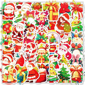 50 Sticker Set | Colourful Christmas