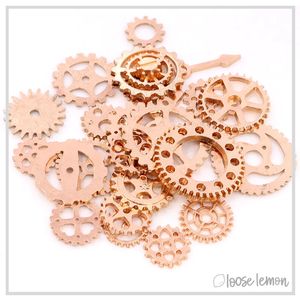 Cog & Gear Charms | Copper