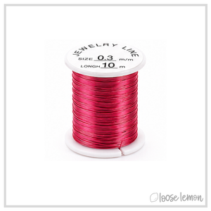 Pink Copper Craft Wire (28ga) | 10M