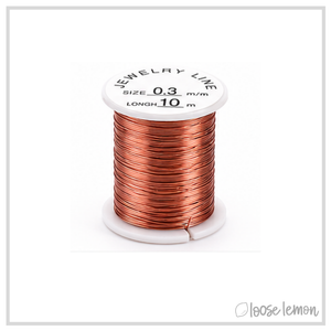 Rose Gold Copper Craft Wire (28ga) | 10M