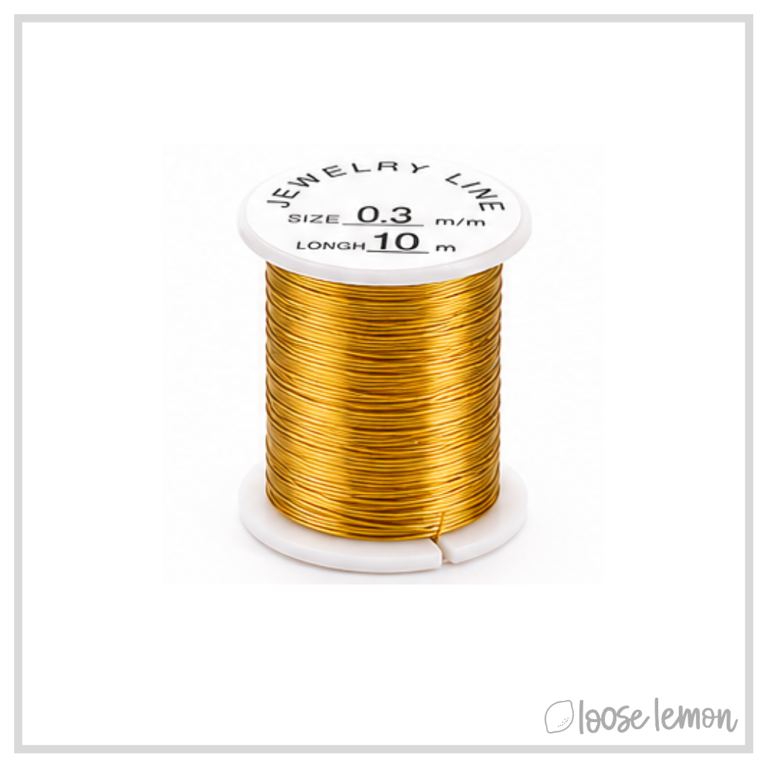 Gold Copper Craft Wire (28ga) | 10M