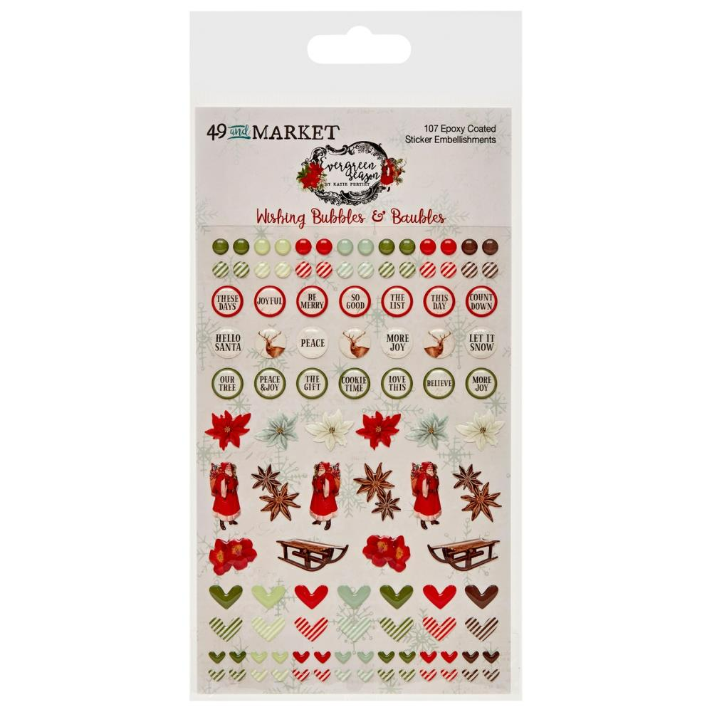 Evergreen Season Wishing Bubbles & Baubles (107 Pcs) | 49 and Market