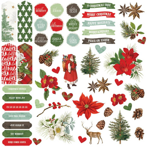 Evergreen Season Chipboard Set (60 Pcs) | 49 and Market