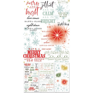 Evergreen Season Sentiments Rub-On Transfer | (3 Sheets) 49 and Market