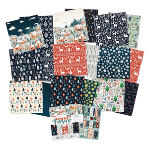 A Very Festive Fayre 12" x 12" Patterned Paper Pad (Tonic Studios 5555e)