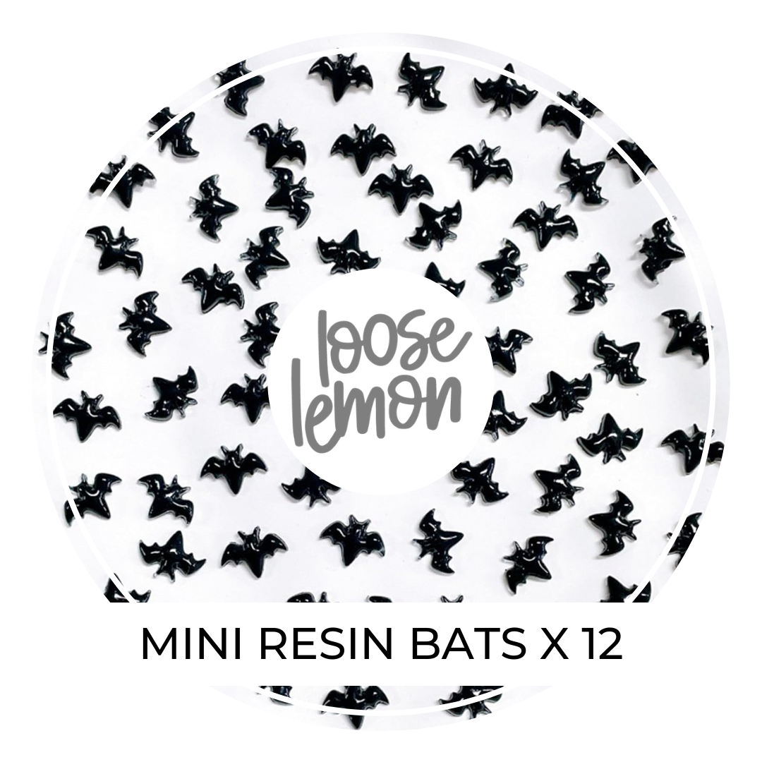Mini Resin Bats x 12 | Flatback