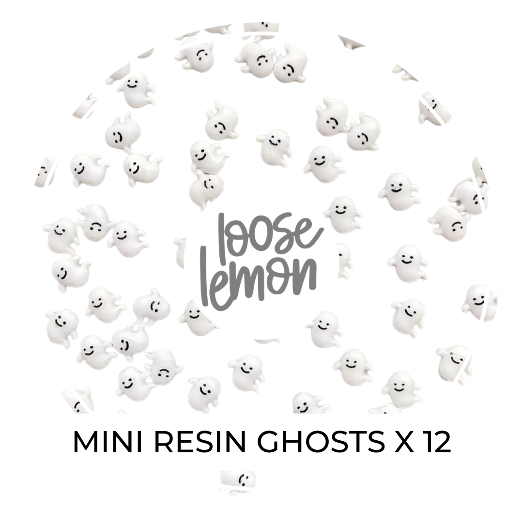 Mini Resin Ghosts x 12 | Flatback