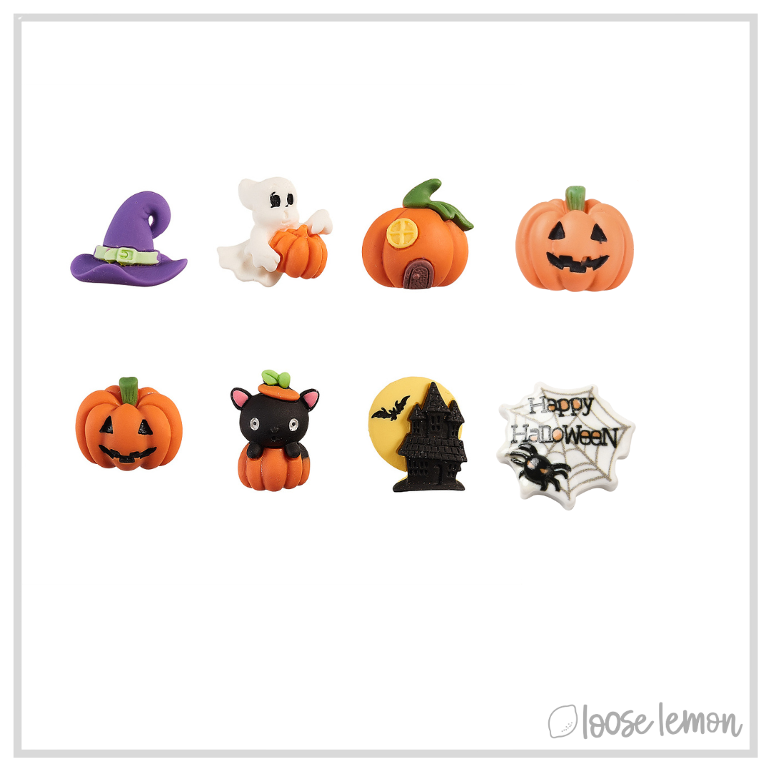 Halloween Resin Mix x 9 | Flatback