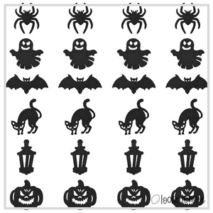 Large Halloween Felt Icons x 6