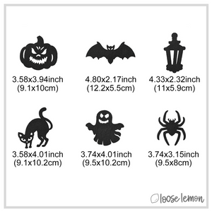 Large Halloween Felt Icons x 6