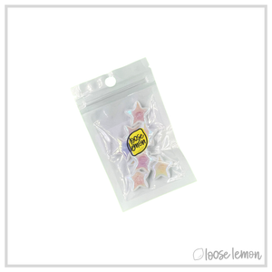 Iridescent Pearl Stars (Large x 8 pcs)