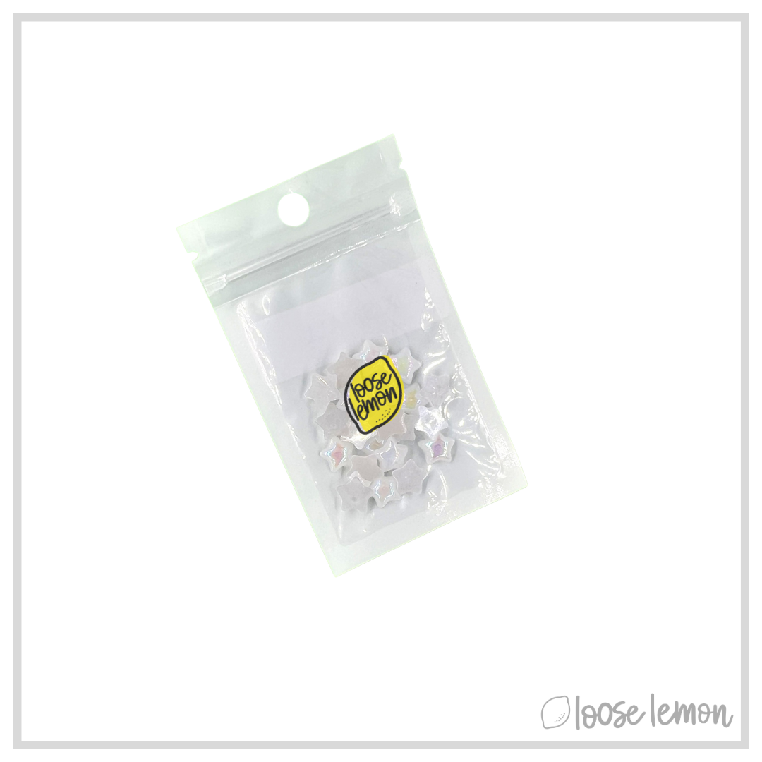 Iridescent Pearl Stars (X Small x 20 pcs)