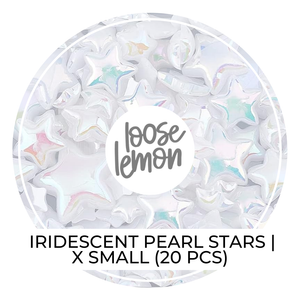 Iridescent Pearl Stars (X Small x 20 pcs)
