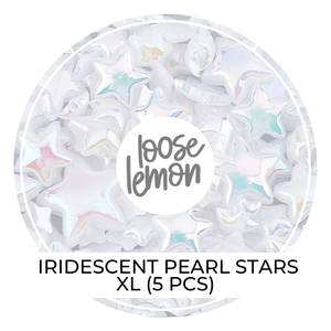 Iridescent Pearl Stars (XL x 5)
