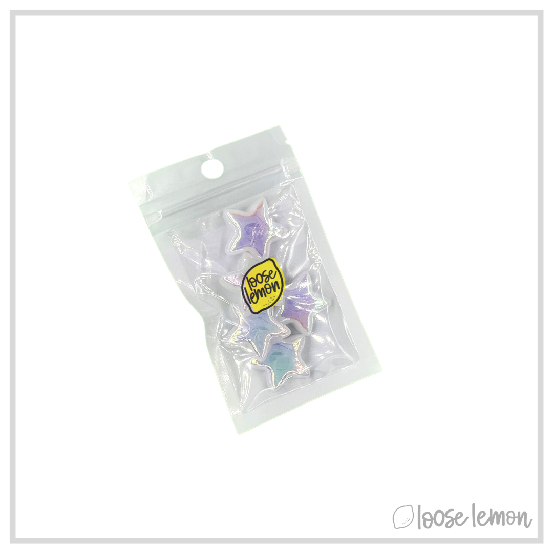 Iridescent Pearl Stars (XL x 5)