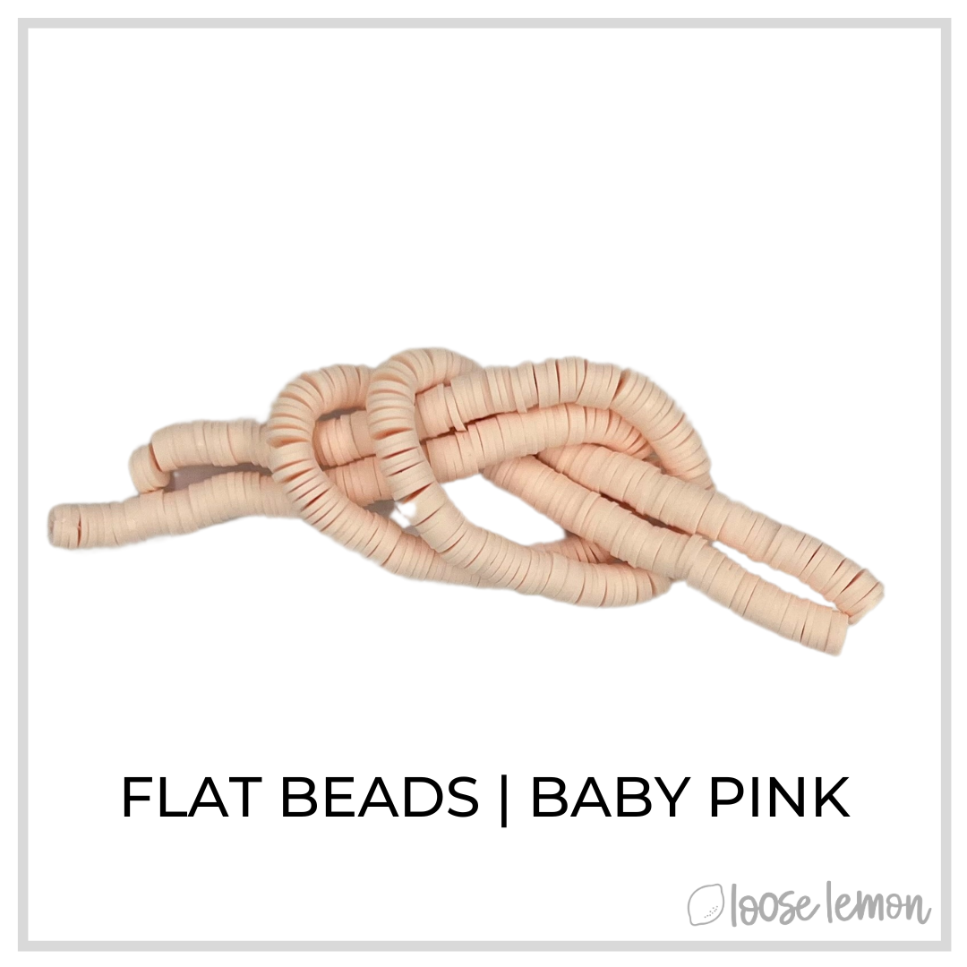 Flat Beads | Baby Pink