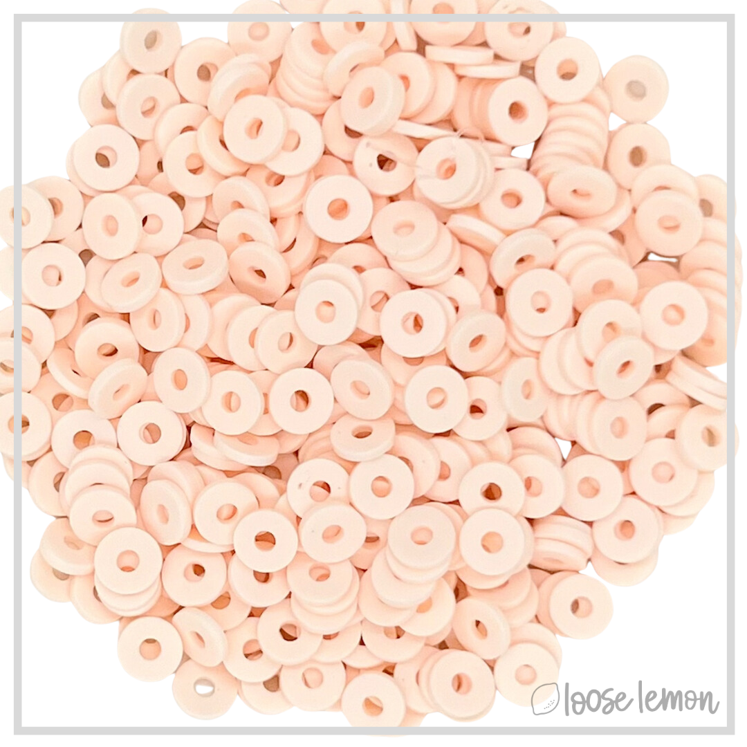 Flat Beads | Baby Pink