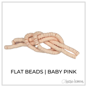 Flat Beads | Baby Pink