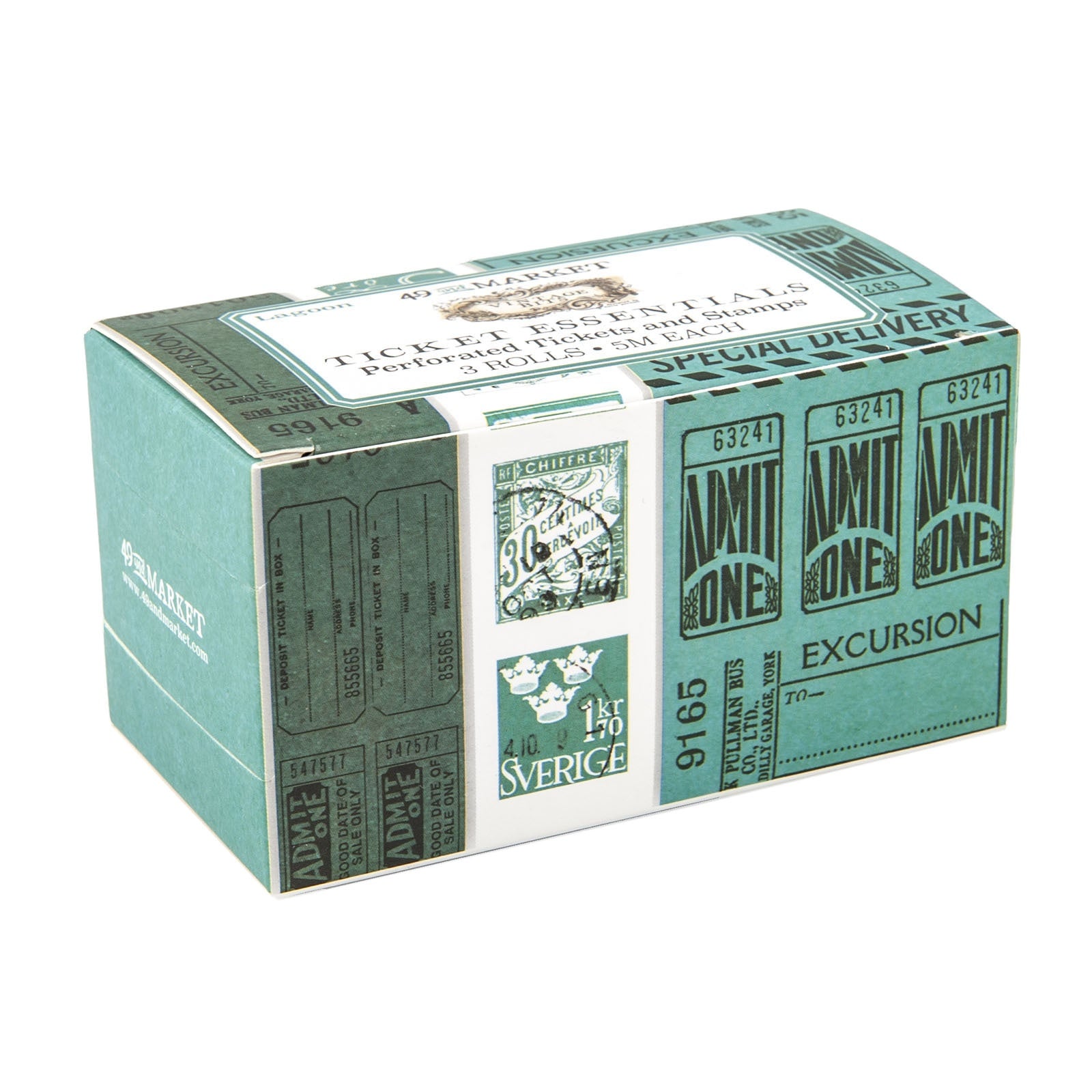 49 and Market Ticket Essentials (Lagoon) | 3 Rolls