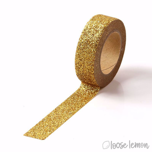 Holo Gold Glitter Washi Tape (5M)