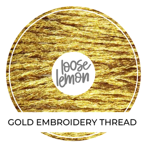 Gold Embroidery Thread  | 12 Ply X 8M