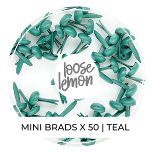 Mini Brads X 50 | Teal