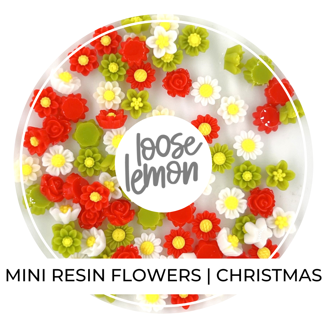 Mini Resin Flowers  | Christmas Mix