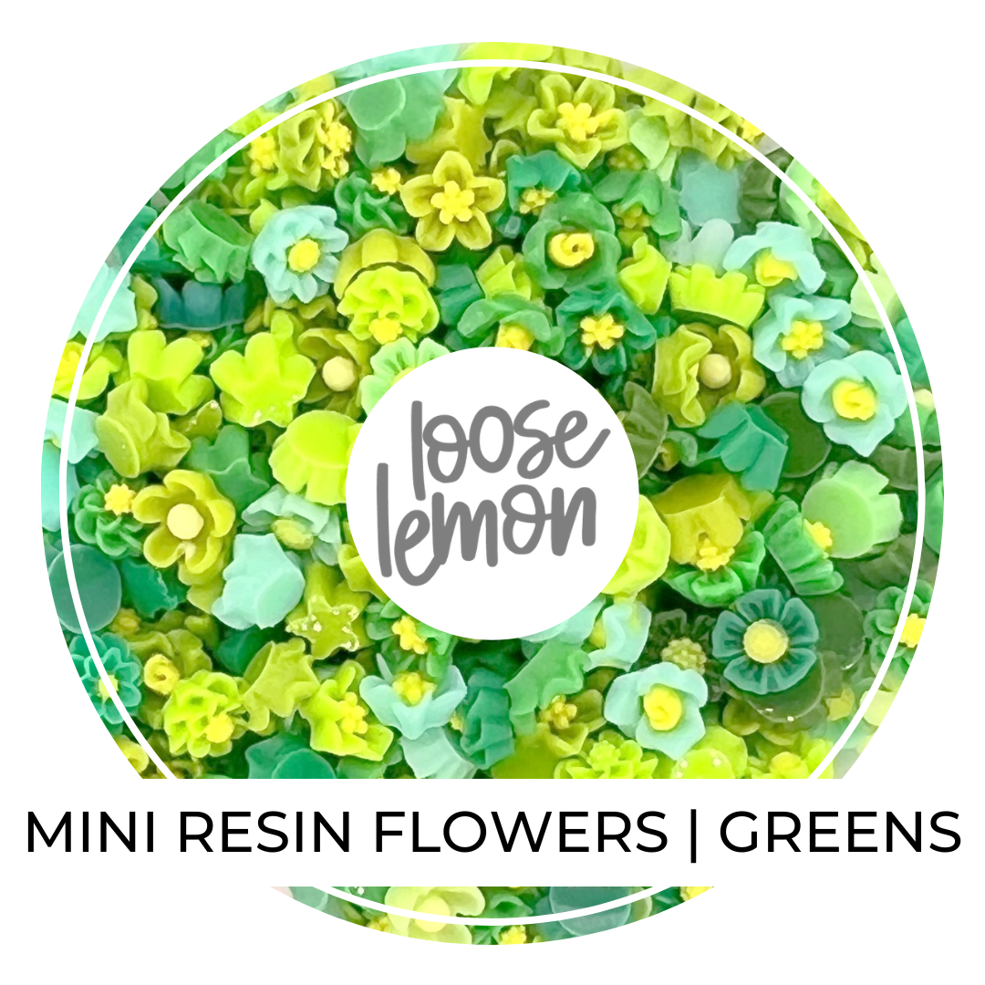 Mini Resin Flowers  | Greens (2g)