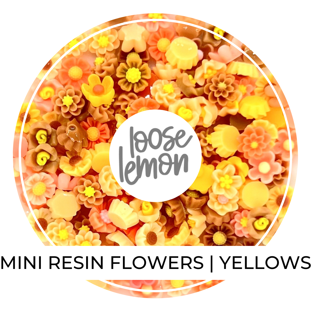 Mini Resin Flowers  | Yellows (2g)