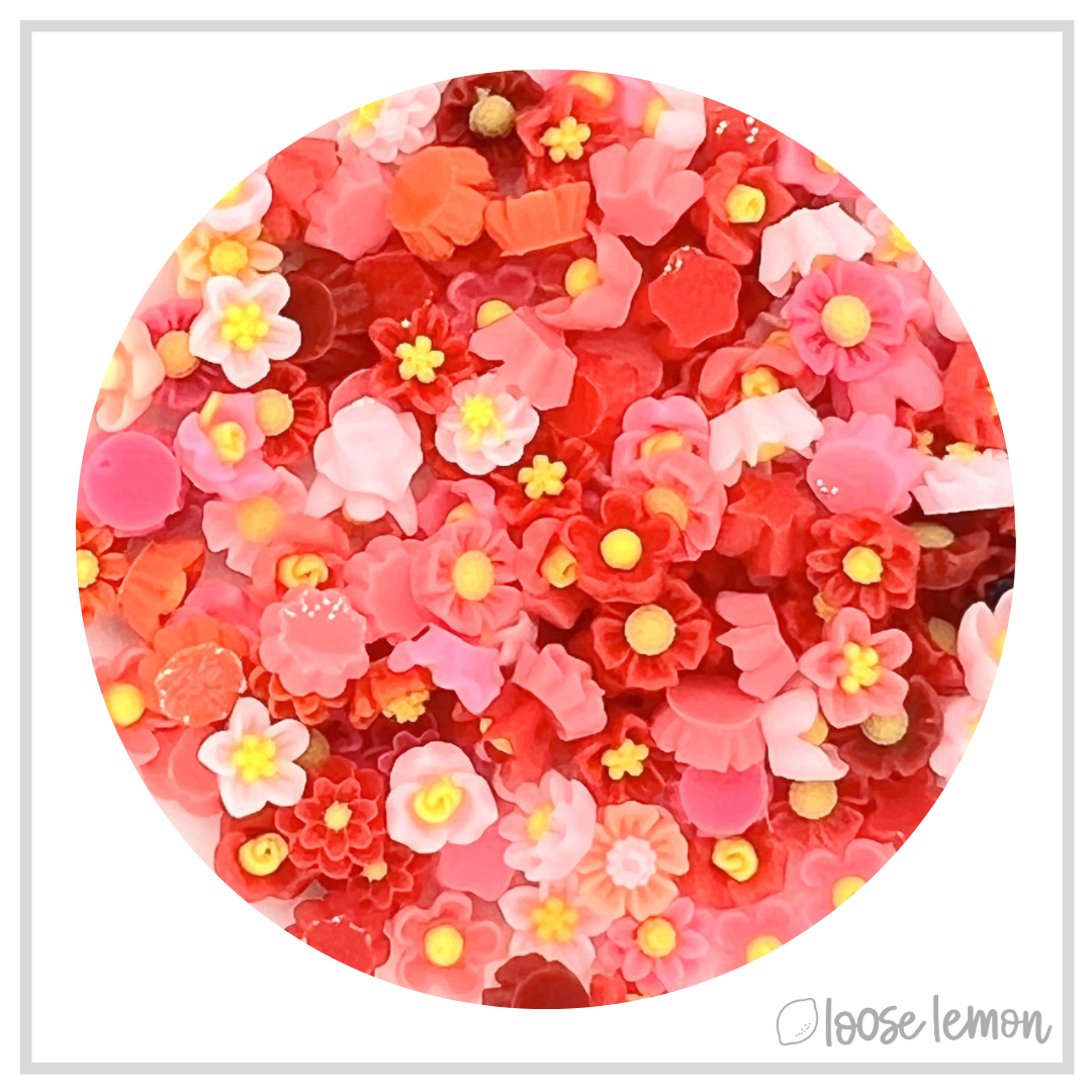 Mini Resin Flowers  | Pinks (2g)