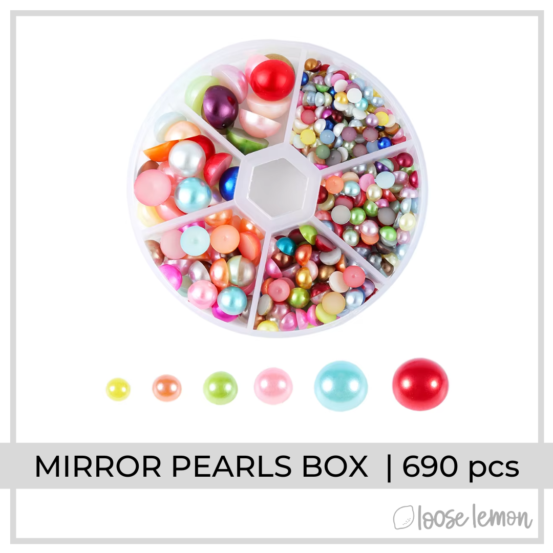 Mirror Pearls Box | 6 Sizes (690 pieces)