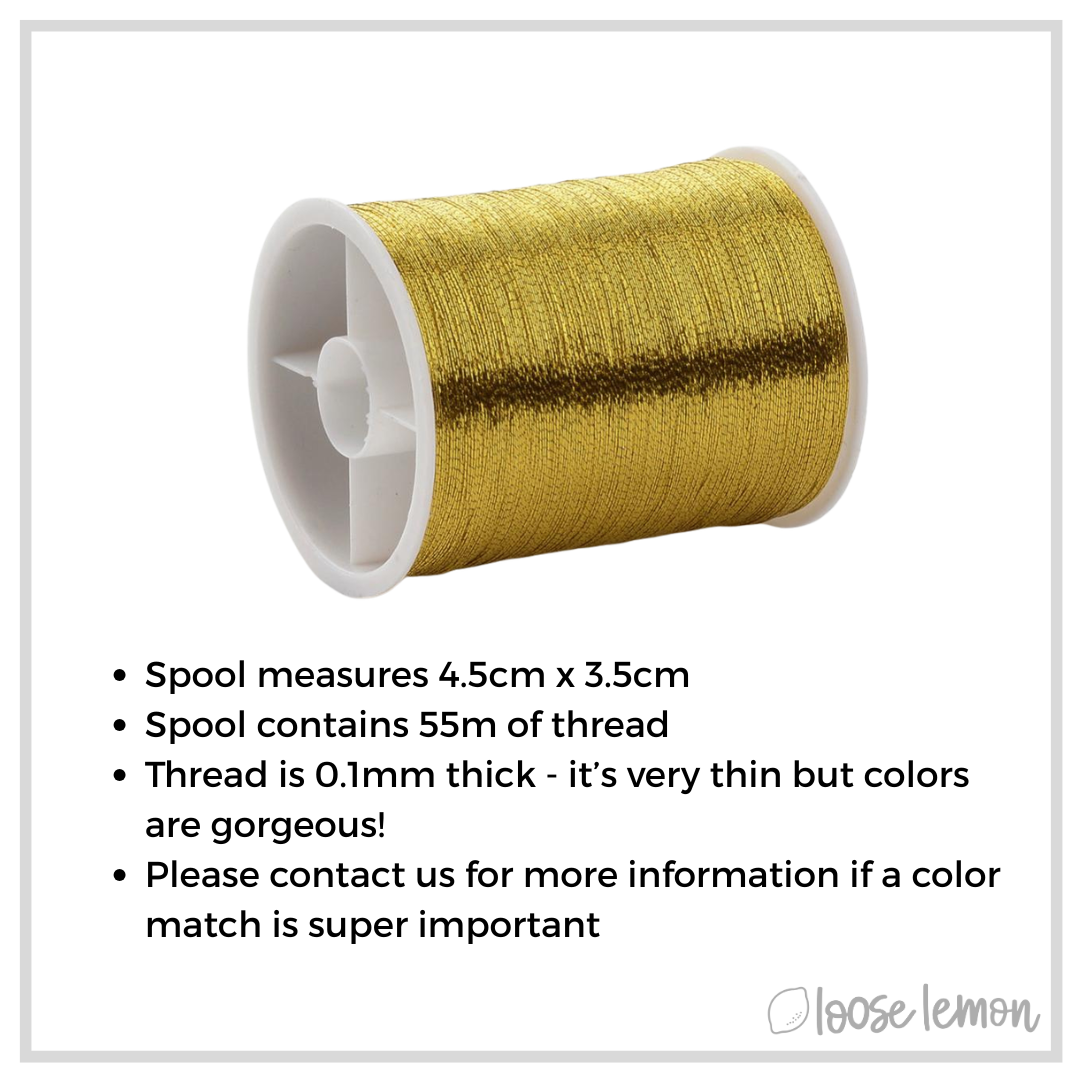 Metallic Thread (Copper)  | 0.1Mm X 55M