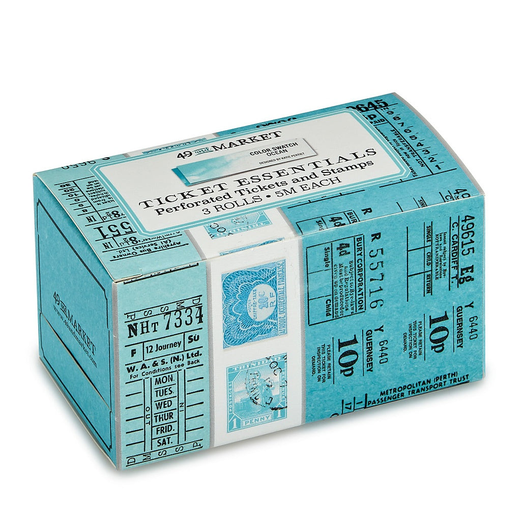 49 and Market Ticket Essentials (Ocean) | 3 Rolls