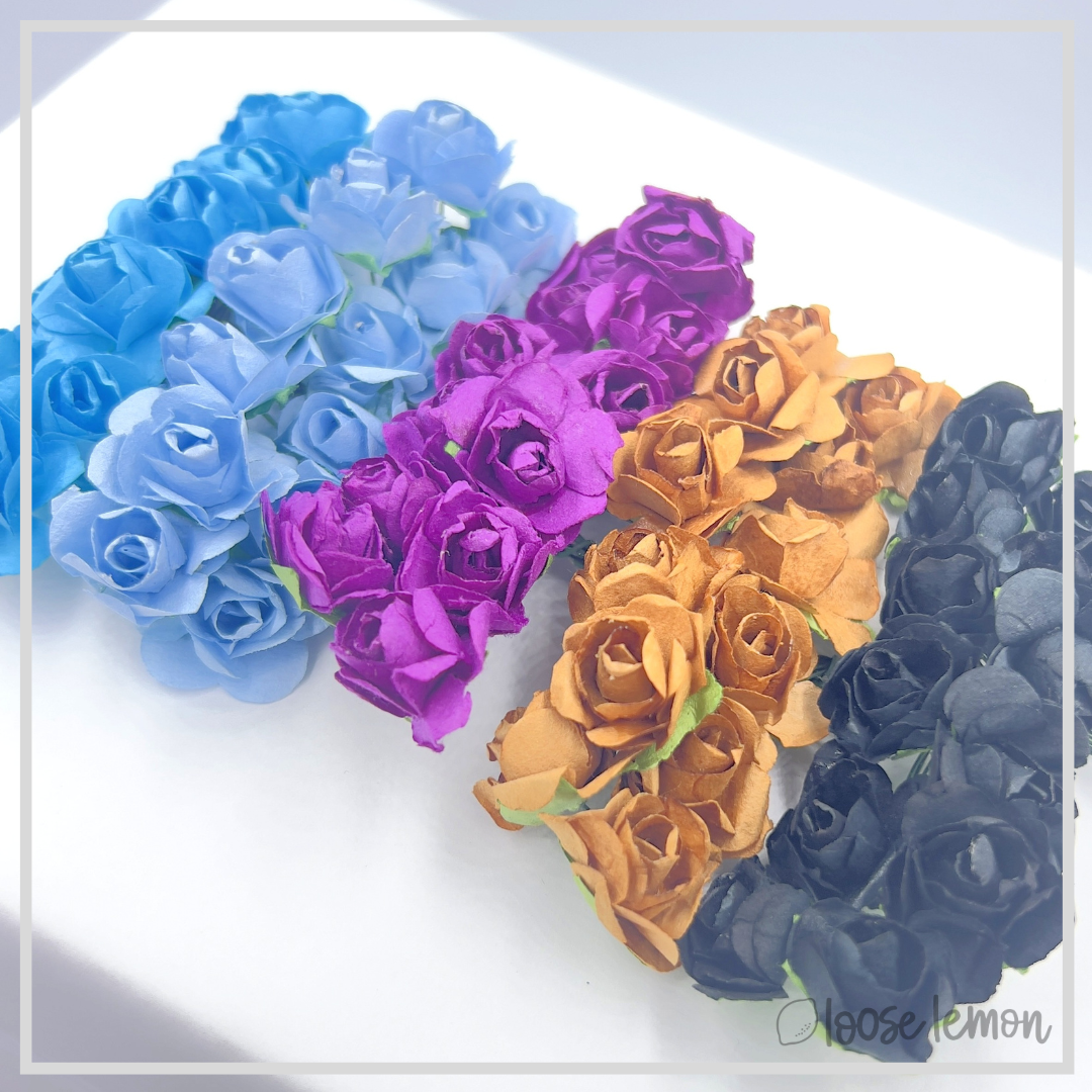 Paper Roses x 12 | Purple