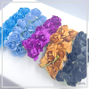 Paper Roses x 12 | Purple