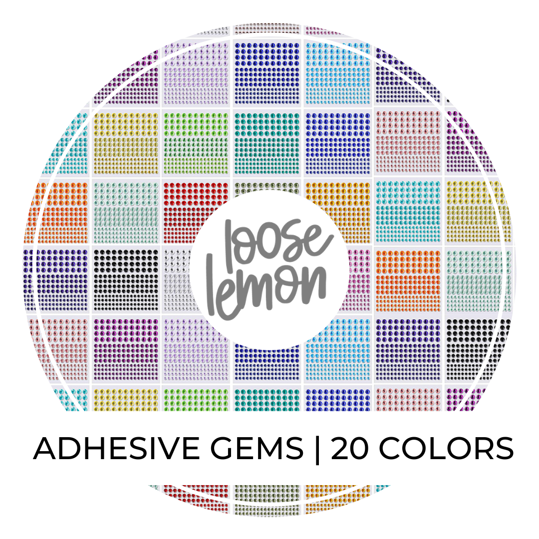 Adhesive Gems x 172 | 20 Colors