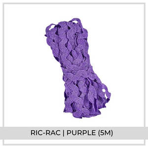 Ric Rac Ribbon (5m) | Purple
