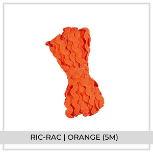 Ric Rac Ribbon (5m) | Orange