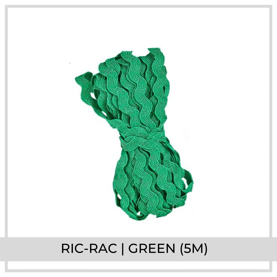 Ric Rac Ribbon (5m) | Green