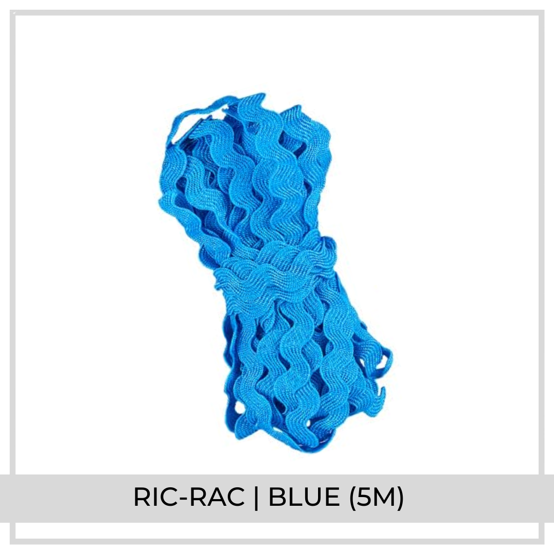 Ric Rac Ribbon (5m) | Blue
