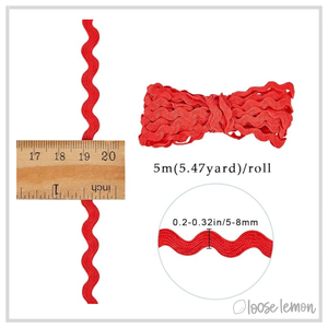 Ric Rac Ribbon (5m) | Black
