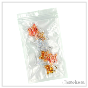 Shaker Card Embellishments | Stars x 8